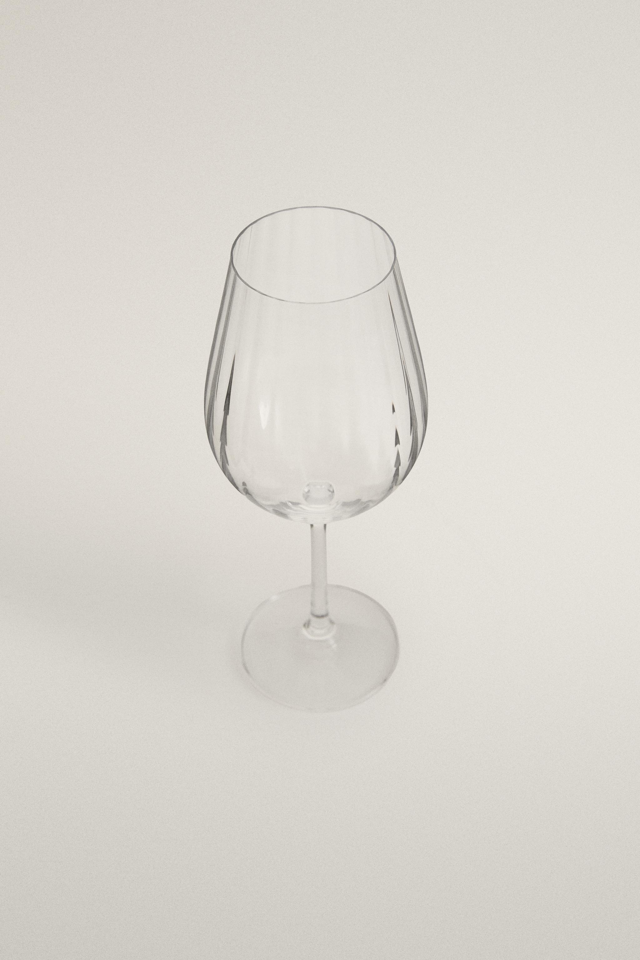 VERRE À VIN CRISTALLIN RELIEF